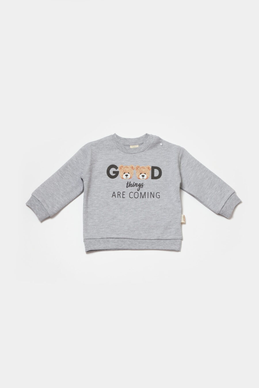 Комплект Суитшърт и панталон от органичен памук - Grey Color