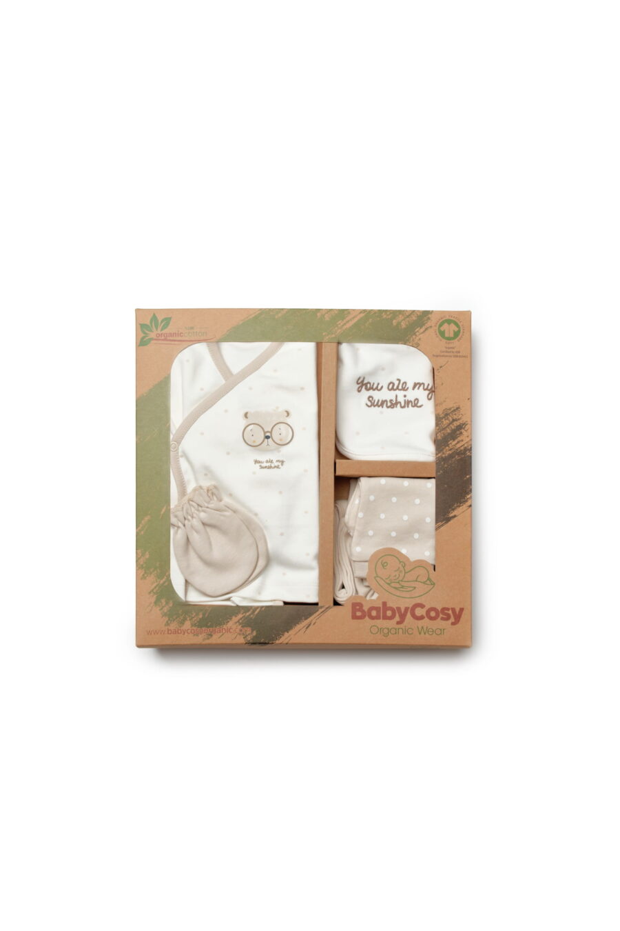 Комплект за изписване 5 части от органичен памук – Bamboo Collection