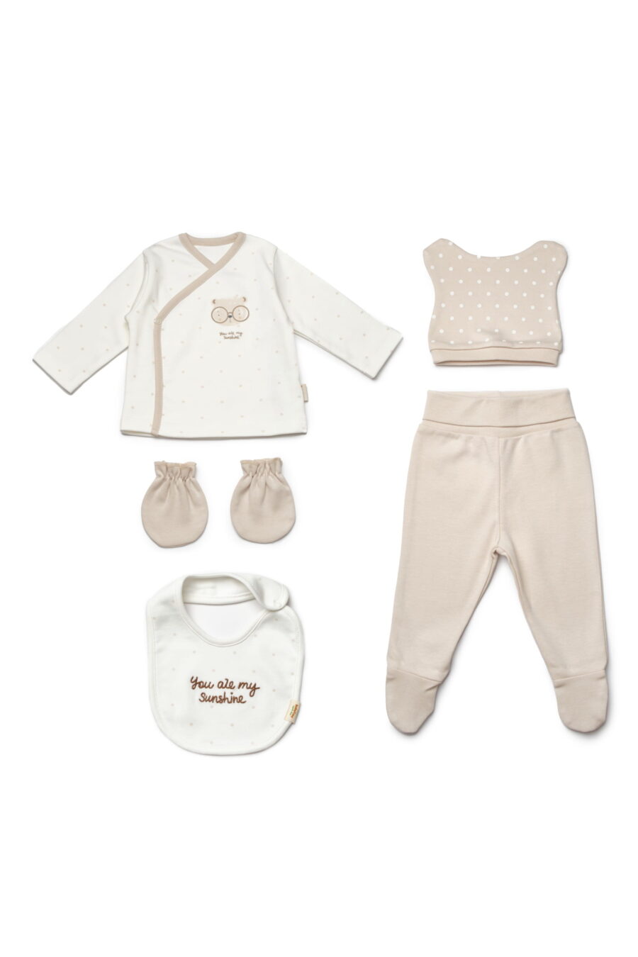 Комплект за изписване 5 части от органичен памук – Bamboo Collection