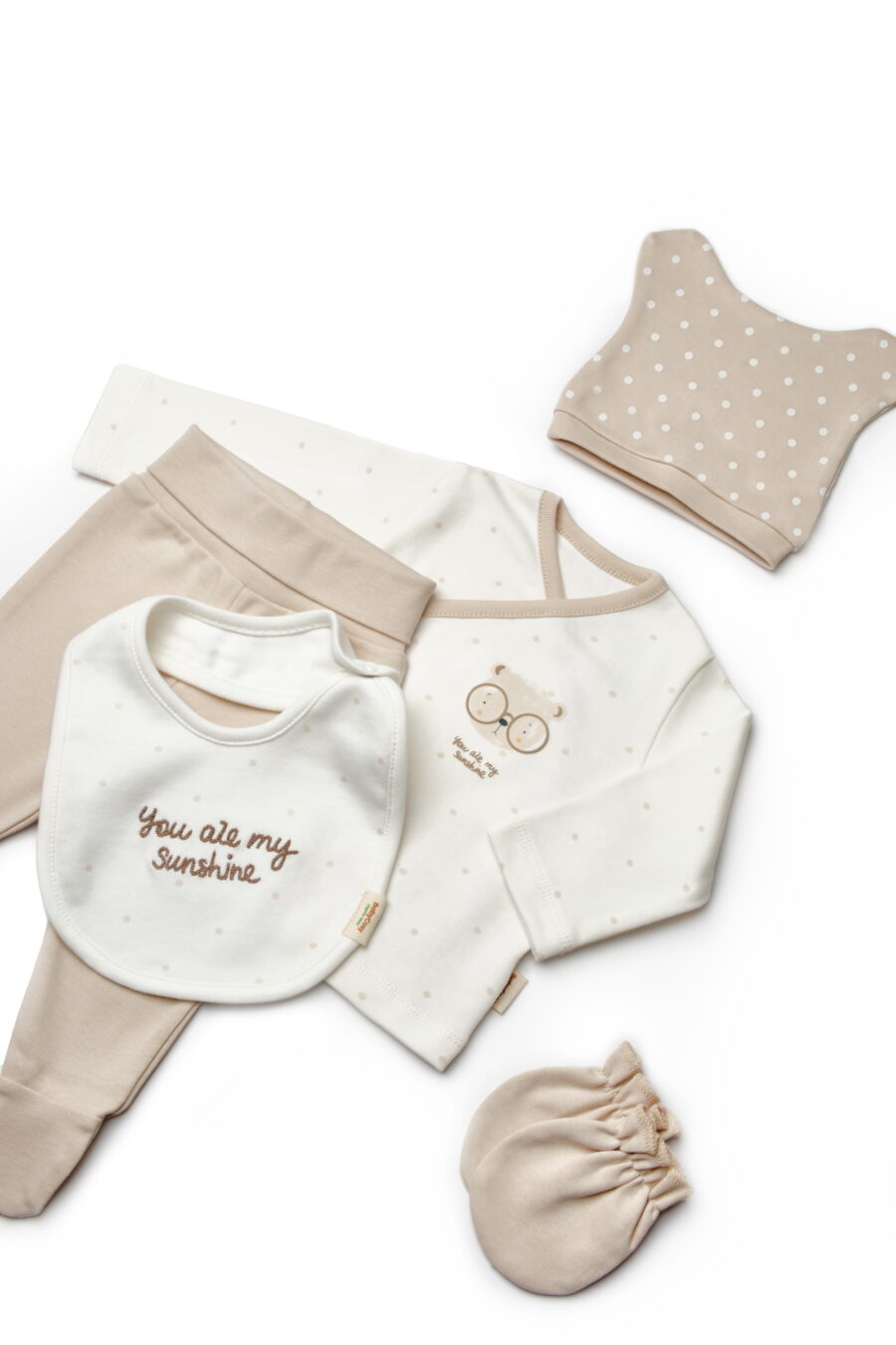 Комплект за изписване 5 части от органичен памук – Bamboo Collection