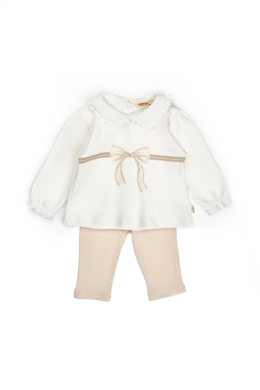 Комплект Блузка с панталон от органичен памук - Bow Collection