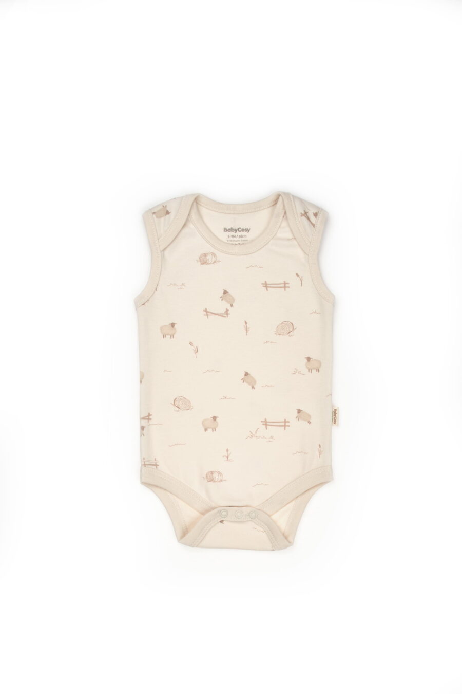 Два броя Бодита без ръкави от органичен памук - Lamb Collection