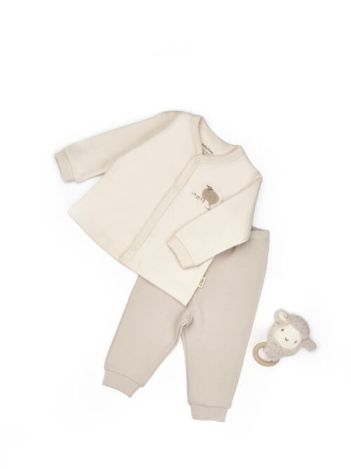 Комплект Блузка и панталон от органичен памук - Lamb Collection